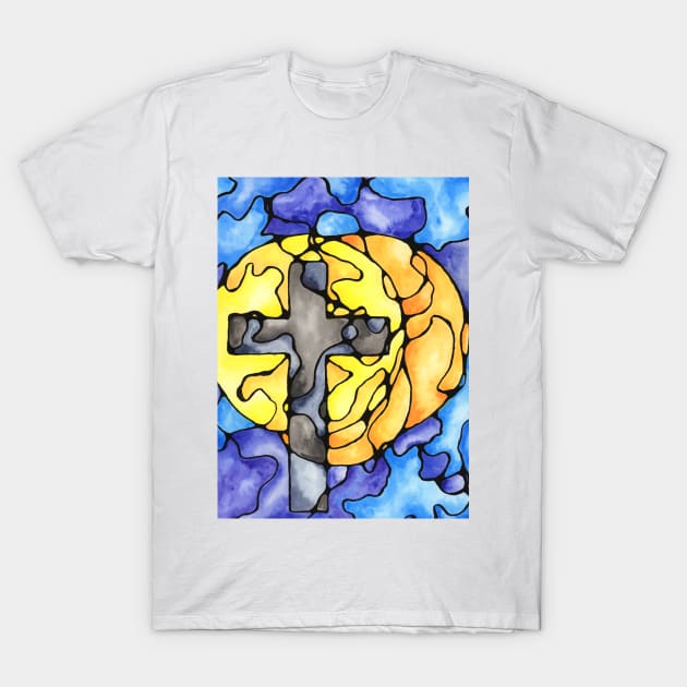 Cross T-Shirt by AlstonArt